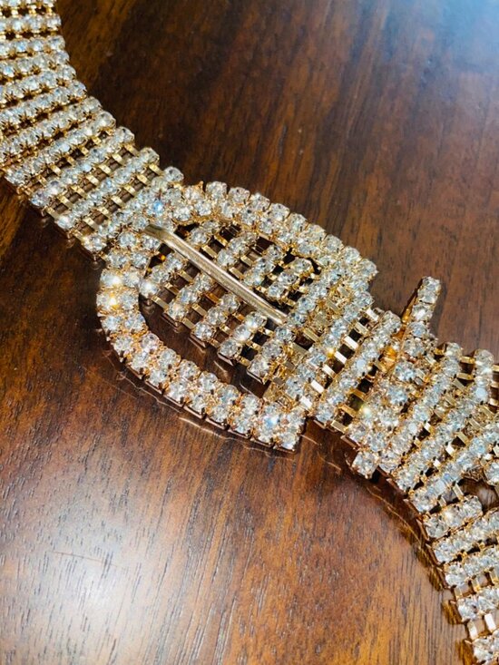 REVOLVE petit moments Showgirl Belt in Gold One Size Fits All Crystals main image 5